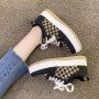 Women's Platform Sneakers Ins Trend Lattice Footwear Fashion New Canvas Sports Shoes