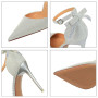 New High Heels Shallow Mouth Pointed Toe Hollow Bow Sandals Shoes Bride High Quality with Elegant Heels Designer