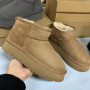 New Natural Fur Platform Snow Boots for Women Men Winter Boots Genuine Sheepskin Leather Ankle Boots