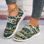 Women Vulcanized Shoes Canvas Slip on Loafers Flat Shoes Fashion Walking Casual Sneakers