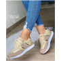 Women Platform Shoes Leather Patchwork Casual Shoes Outdoor Running Vulcanized Shoes