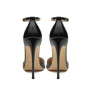 Black patent leather women's ankle strap thin high heels pointed sexy high heels 8cm 10cm 12cm customized 33-46