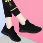 Women's Breathable Non-slip Platform Fashion New Casual Shoes Korean Running Shoes Black Sneakers