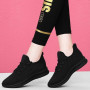 Women's Breathable Non-slip Platform Fashion New Casual Shoes Korean Running Shoes Black Sneakers