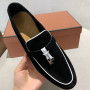 Designer Luxury Brand High Quality Casual Loafers Shoes Women and Men Leather Flat Shoes