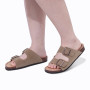 Women's Suede Mules Slippers Boston Clogs Cork Insole Sandals With Arch Support