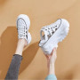 Fashion Chunky Sneakers Woman Flats Loafers Slip on Super High Heels Round Toe Women Shoes Platform Vulcanize Shoes