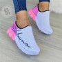 Women Comfortable Mesh Fashion Casual Shoes Slip on Platform Sport Flats Vulcanized Shoes