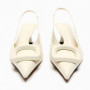 Women Sling back Pumps Elegant Stiletto Pointed Heels Modern Office Heeled Sandals