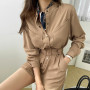 new arrival comfortable fashion work style playsuits temperamental high quality solid vintage elegant sexy wild playsuits