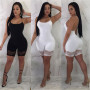 Fashion Jumpsuit Sexy Sleeveless Skinny Rompers for Women Sexy Lace Backless Short