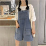 Rompers Women Simple Classic Denim Student Korean Style Loose New Causal All-match Clothing