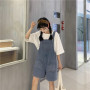 Rompers Women Simple Classic Denim Student Korean Style Loose New Causal All-match Clothing