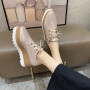 New Women's Flat Casual Shoes Thick Sole Creeper Shoes