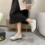 New Women's Flat Casual Shoes Thick Sole Creeper Shoes