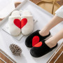 Slippers Faux Fur Comfort Fluffy Plush Heart Female Home Furry Indoor House Shoes