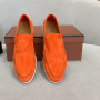 Women New Fashion Trend Vulcanized Flat Shoes For Genuine Leather Suede Loafer