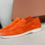 Women New Fashion Trend Vulcanized Flat Shoes For Genuine Leather Suede Loafer