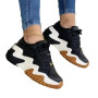 Platform Casual Sport Shoes Women's Plus Size 43 Lace Up Chunky Sneakers Wedge Non Slip Vulcanize Shoes