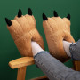 Women's Slipper Shoe New Designer Animal Slippers Bear Paw Thick Fur Shoes