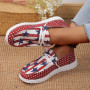 Women Casual and Comfortable Round Toe Flat Walking Shoes Shallow Mouth