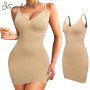 Full Slips Body Shaper Women Bodysuits Shapewear Abdomen Shapers Tummy Slimmer Firm Control Sheath Waist Trainer Camisole Dress