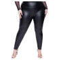 Faux Leather Leggings Plus Size Super Stretchy Spandex Clothing PU Leather Pant Tummy Control Oversized Pants