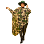 Plus Size Tops L-4xl Long Sleeve Shirts for Women Camouflage Loose Casual Irregular Hem Polyester Blouses