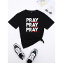 Round Neck Letter Print T-shirt L-5XL Sheath Streetwear Hipster Female Casual Clothing Women Tee