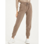 Women Casual Velvet Pants Thick Wool Clothing Lace-up Long Trousers