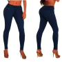 Women Casual Jeans High Waist Skinny Butt Lifting Elastic Bodycon Pencil Sexy Push Up Hip Cotton Denim Pants