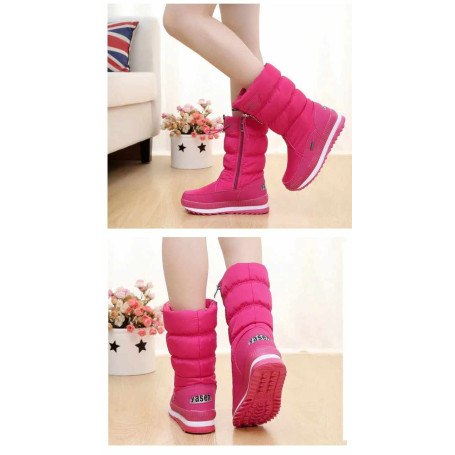 Women Boots Fur Platform Thick Plush Waterproof Non-slip