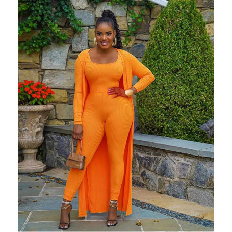 Women two piece set clothes Outfits pants long sleeve coat