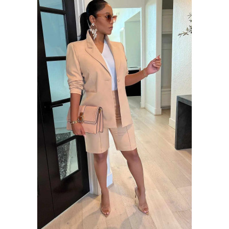 Women's coats shorts two-piece leisure suits