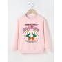 Girl Toddler Clothes  Flower Pattern Long Sleeve Sweater