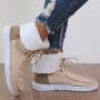 Women Cotton Shoes Keep Warm Plus Velvet Flats Loafers Comfortable Non-Slip Ankle Boots