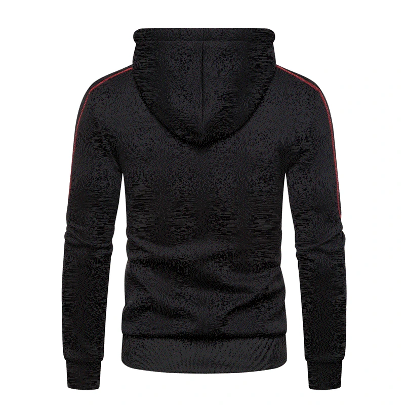 Men's Hooded Color Block Fleece Cool Casual Clothing Apparel Jacket