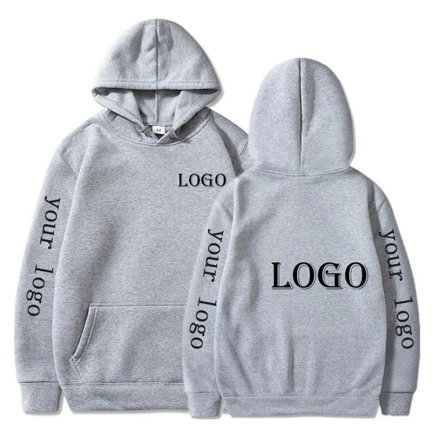 Men Custom Logo Casual Pullover Hoodies Line Print Clothing Hoodie Sport Street Tops Sweater Size S-4XL