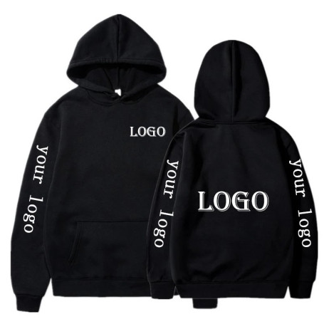 Men Custom Logo Casual Pullover Hoodies Line Print Clothing Hoodie Sport Street Tops Sweater Size S-4XL