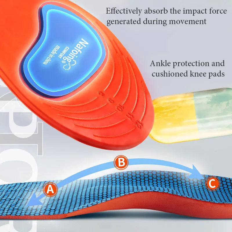 Orthotic Insole Arch Support Flatfoot Running Insoles for Shoes Sole Orthopedic Insoles For Feet Ease Pressure