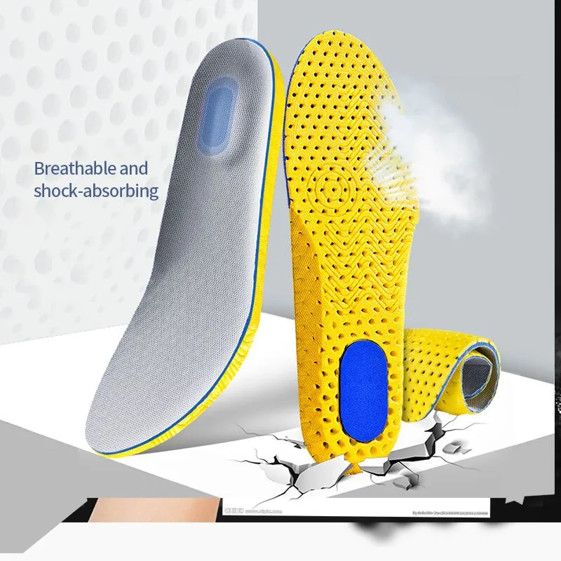 3Pairs Memory Foam Orthopedic Insoles for Feet Shoe Sole Pad Mesh Deodorant Breathable Sneakers Running Cushion for Men Women