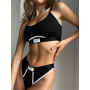 Women Fall Sexy Solid 2 Two Piece Set Fall Outfit Camis Backless Crop Top And Underwear Set
