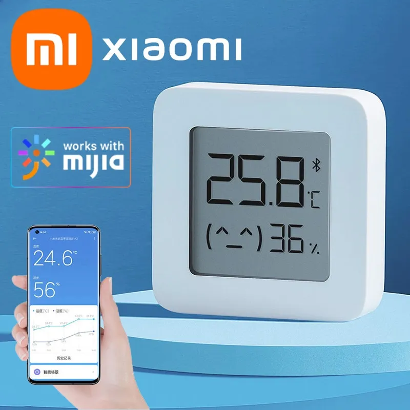 Bluetooth Thermometer Hygrometer 2 Wireless Smart Electric Digital Humidity Sensor Home with Mijia App