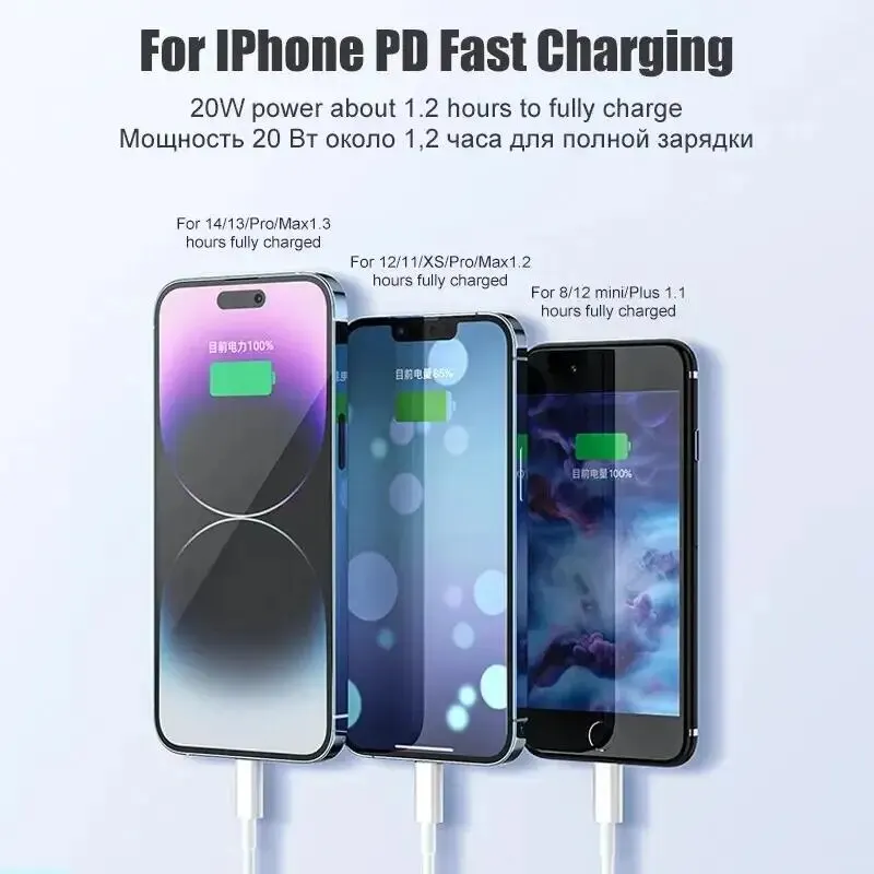 For APPLE PD 20W Fast Charging Cable For iPhone 13 12 11 14 Pro Max Mini USB C Date Cable For 8 Plus XS iPad Charger Accessories