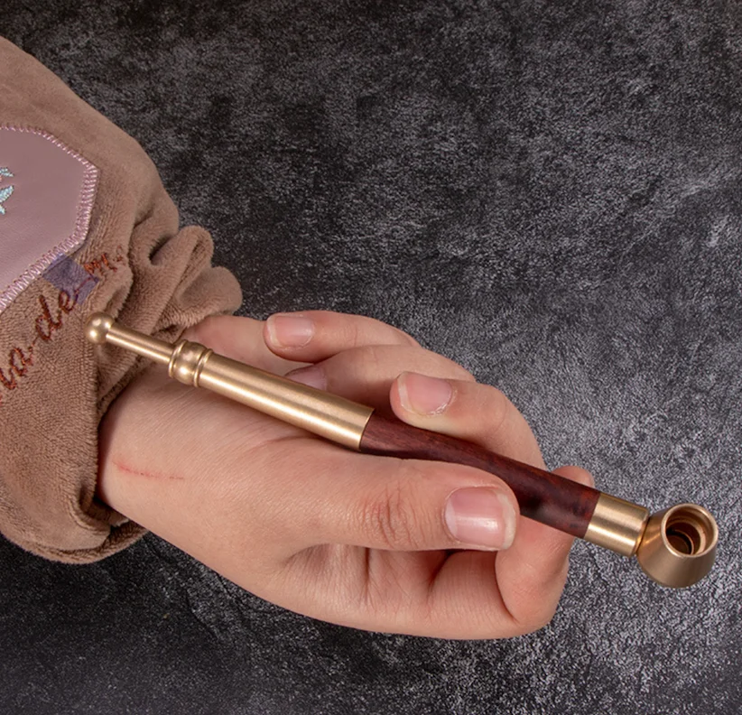 Chinese Style Metal Smoking Pipe For Collect & Gift Smoking Accessories Tobacco Pipe