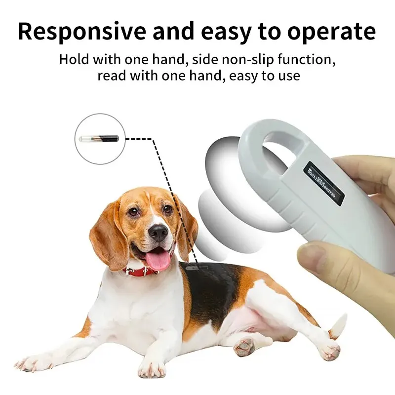 ISO11784/5 FDX-B Animal Pet Chip ID Reader Handheld 134.2KHz Animal Microchip RFID Scanner PT160 For Pet Dog Cat Management