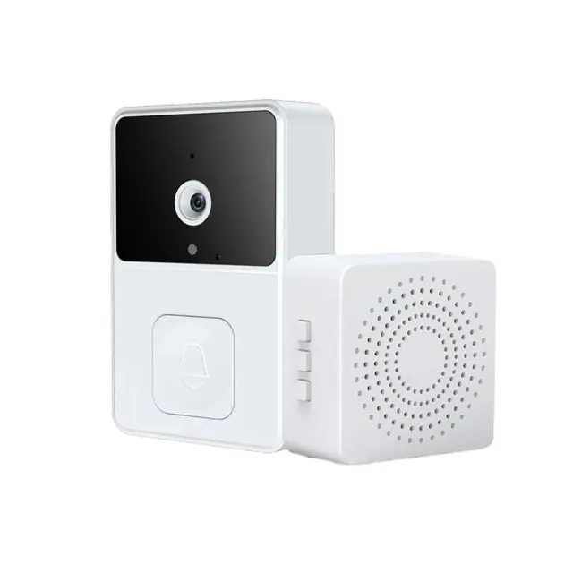 WiFi Video Doorbell Camera Visual Wireless Smart Doorbell Night Vision Two-Way Audio Cloud Storage Security Door Bell Chime