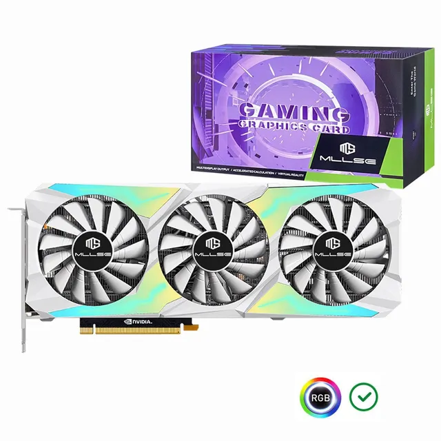 RTX 3080 10GB Graphics Card GDDR6X 320 Bit PCI-E 4.0×16 8+8Pin NVIDIA GPU RGB Lighting Gaming Video Card