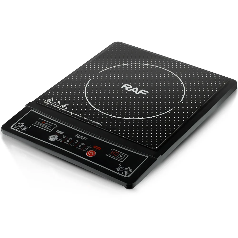 220V Smart Induction Cooker with Ceramic Panel Waterproof, Key-controlled for Cooking and Hot Pot 2000W