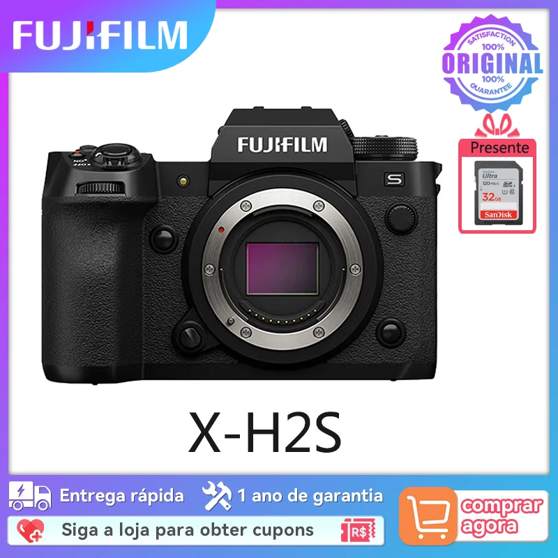 FUJIFILM X-H2S 6K HD Flagship Mirrorless Digital Camera XH2S Built-in Retro Filter Professional Photography XH 2S XH2 S